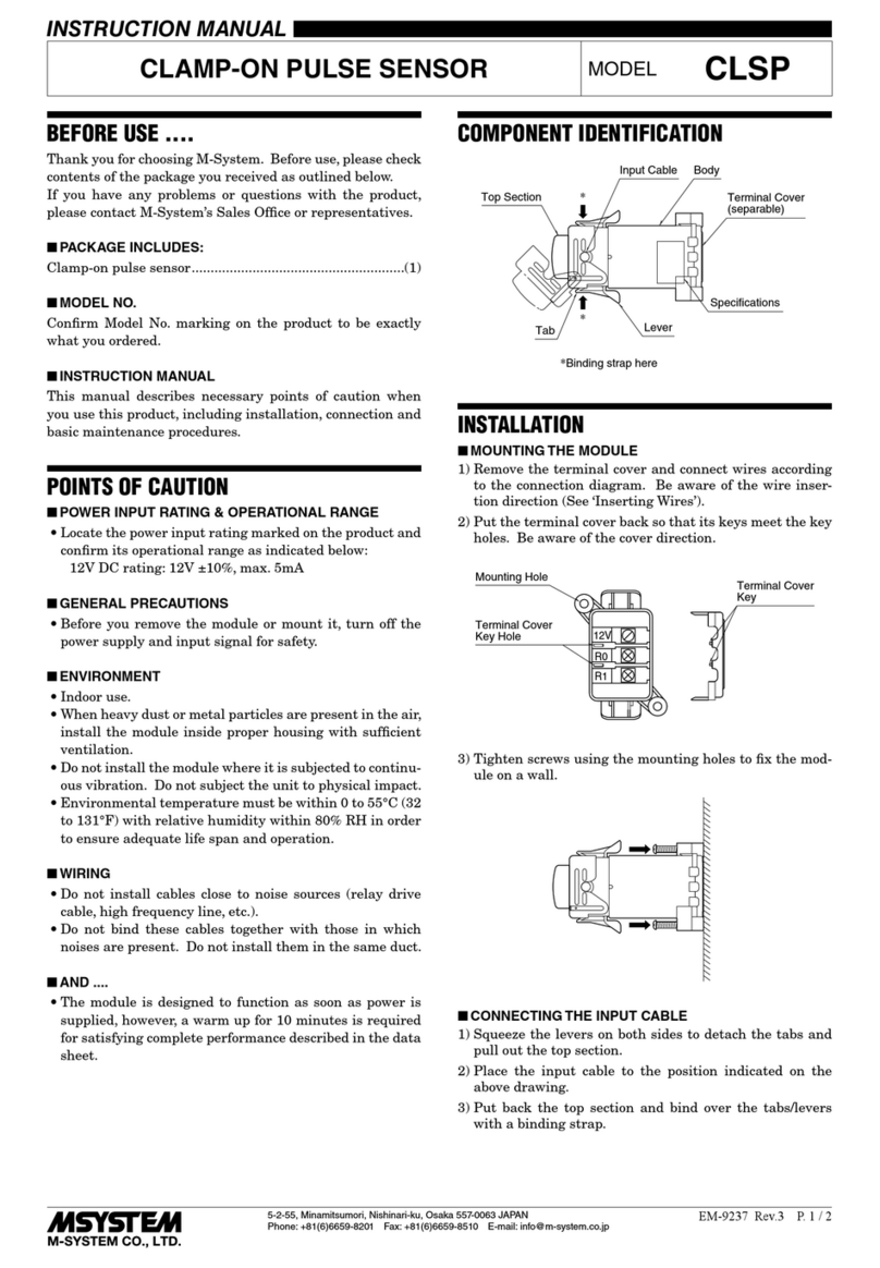 M-system CLSP instruction manual