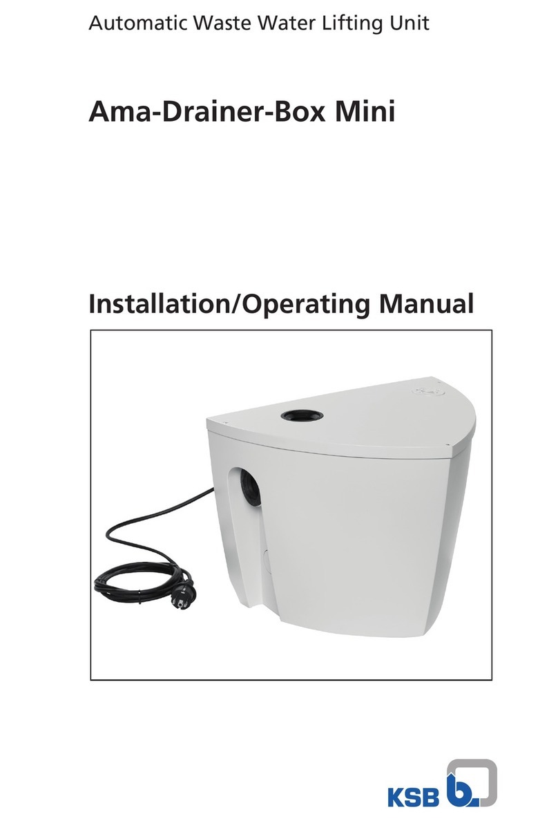 KSB Ama-Drainer-Box Mini Installation & operating manual