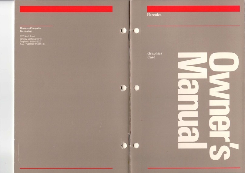 Hercules Computer Technology GB 100 owner's manual