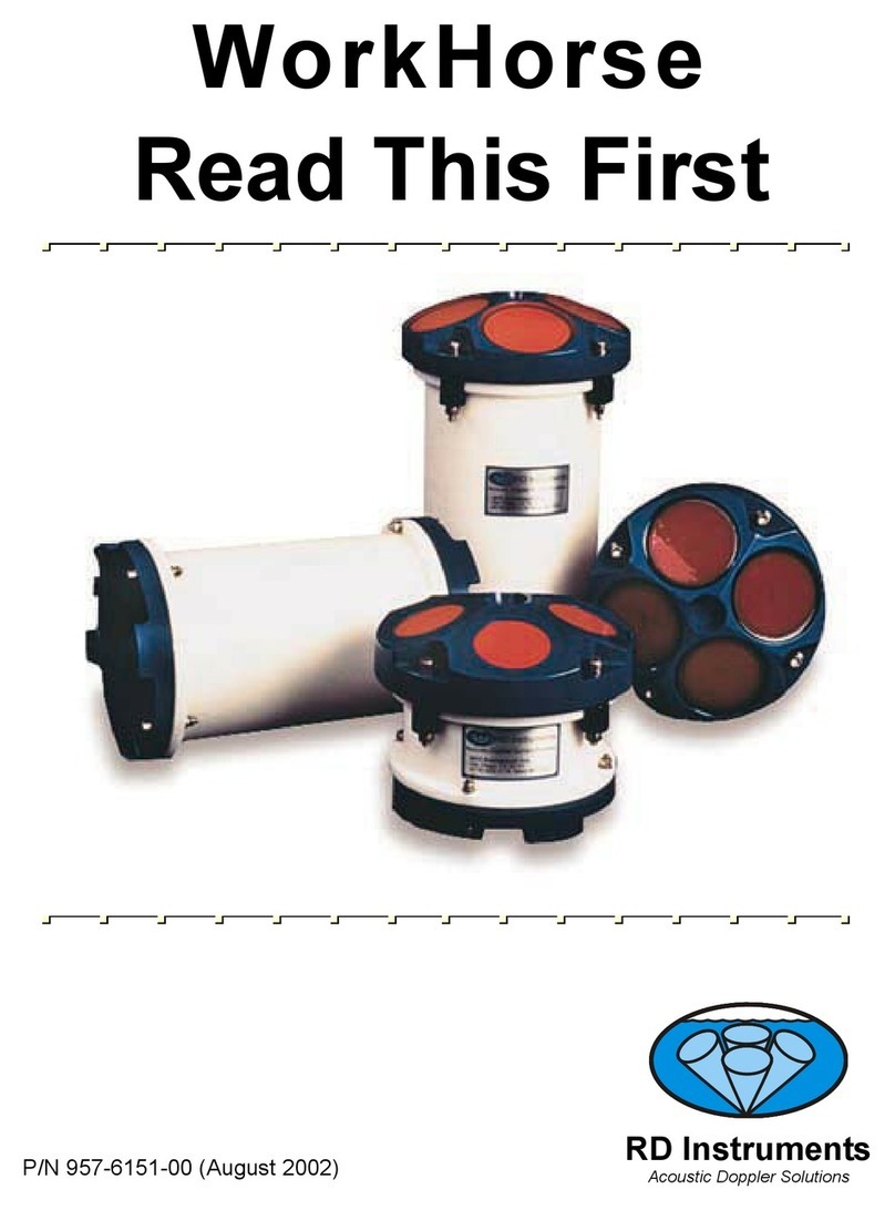 RD Instruments WorkHorse Instruction sheet
