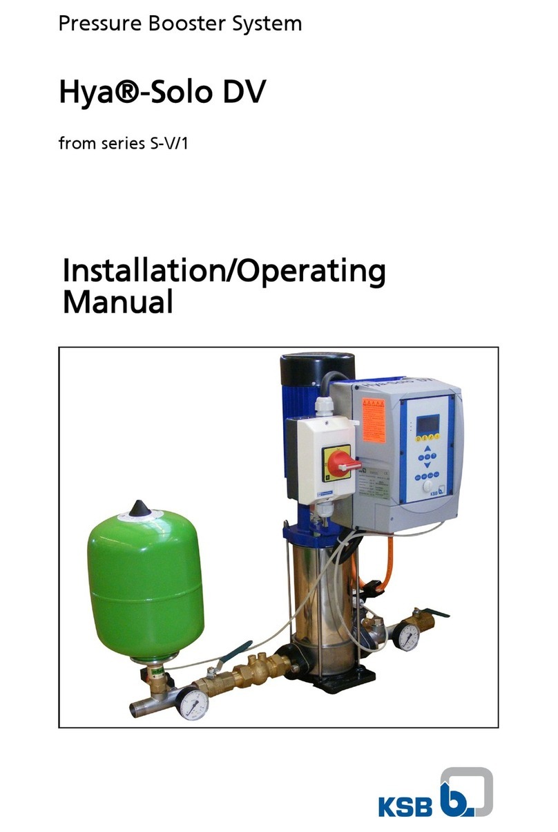 KSB Hya-Solo DV Series Installation instructions