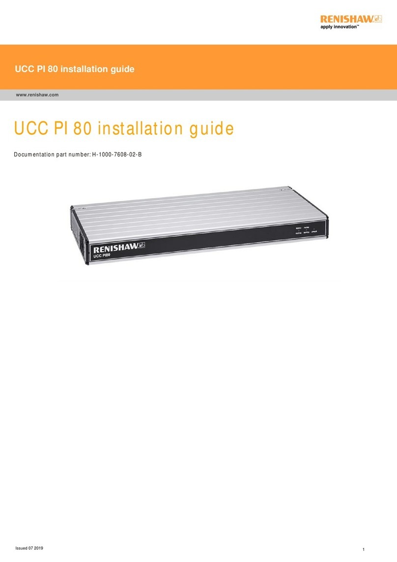 Renishaw UCC PI 80 User manual