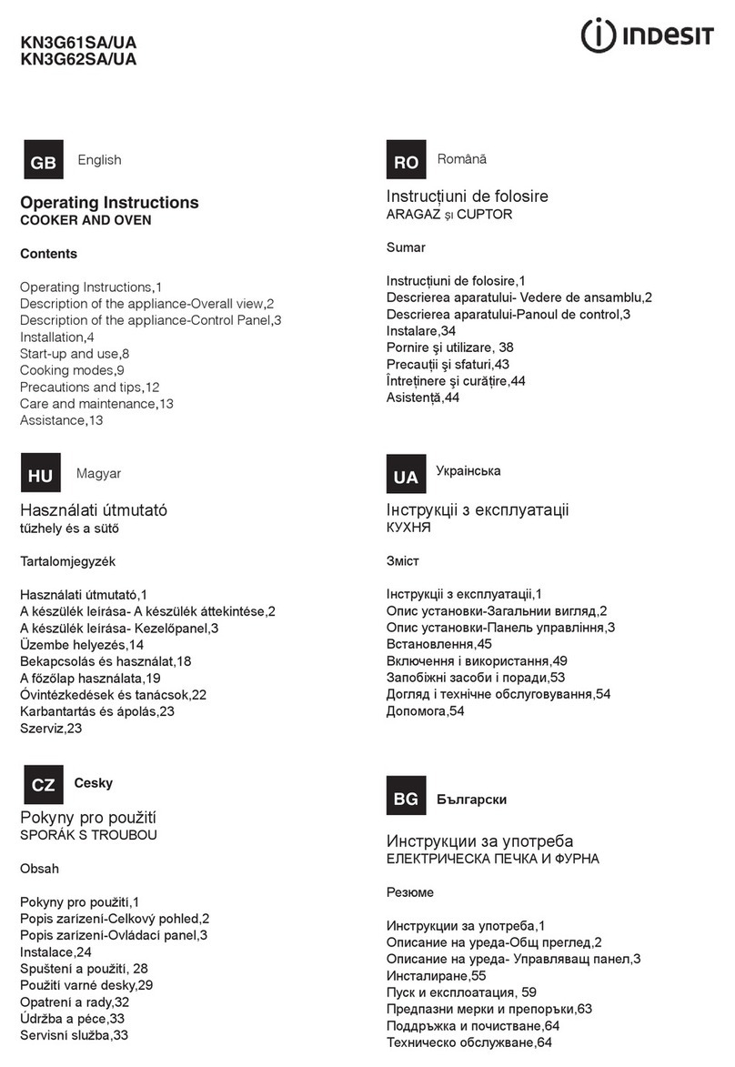 Indesit KN3G61SA/UA operating instructions
