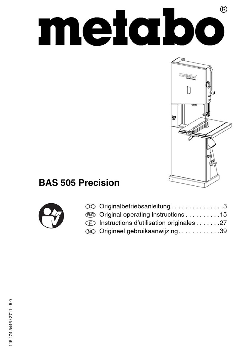 Metabo BAS 505 Precision User manual