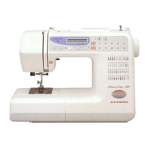 Janome Memory Craft 3500 User manual