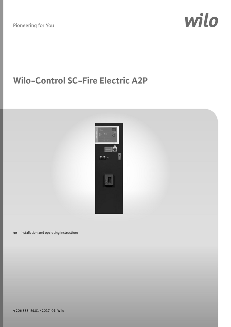 Wilo Wilo-Control SC-Fire Electric A2P Installation and operating instructions