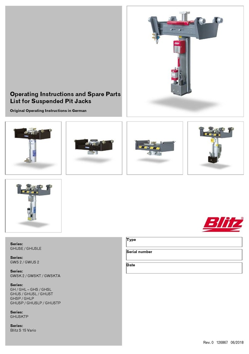Blitz GHUSE Series Operating instructions and spare parts list