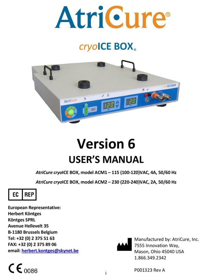 AtriCure cryoICE BOX ACM1 User manual