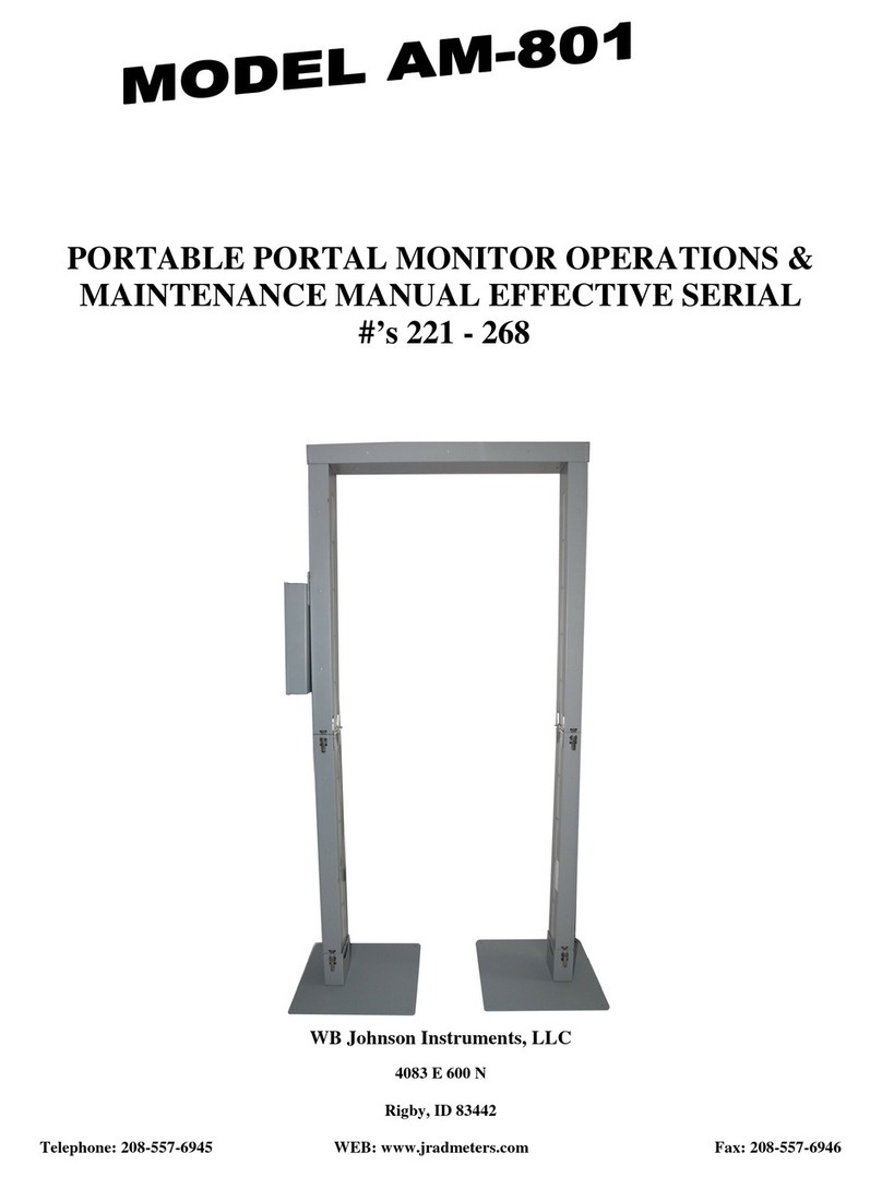WB Johnson Instruments AM-801 Operation & maintenance manual