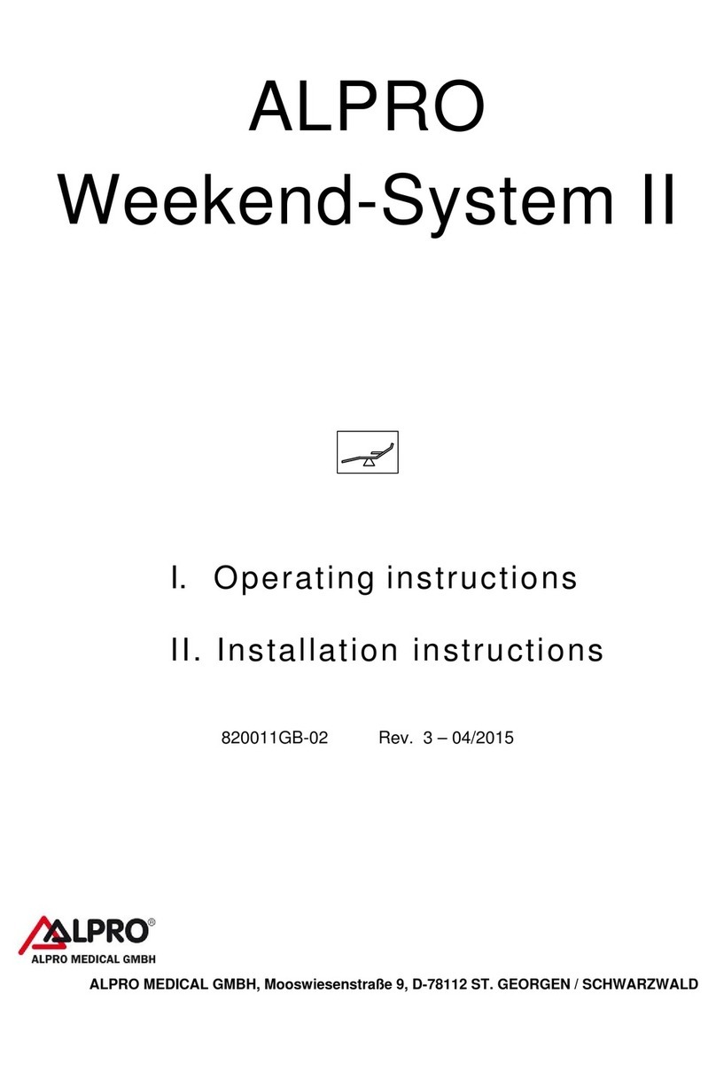 alpro Weekend-System II Operating & installation instructions alpro Weekend-System II Operating & installation instructions