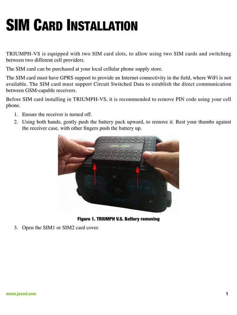 Javad TRIUMPH-VS User manual Javad TRIUMPH-VS User manual