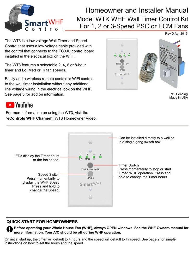 eControls FC3JU Homeowner and Installer Manual