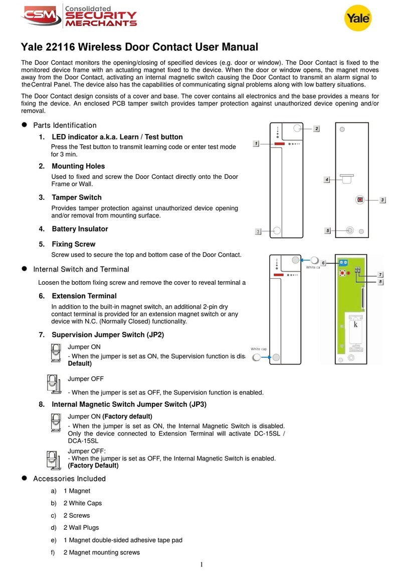 Yale 22116 user manual