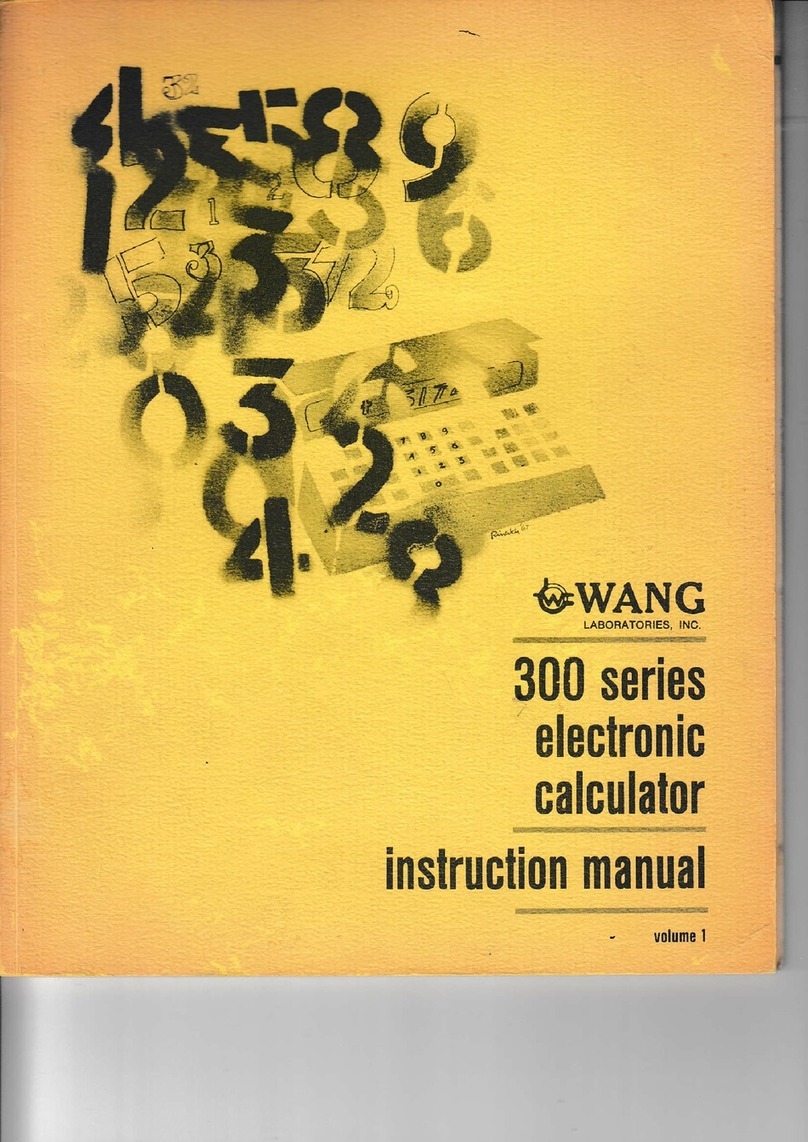 Wang 300 Series instruction manual
