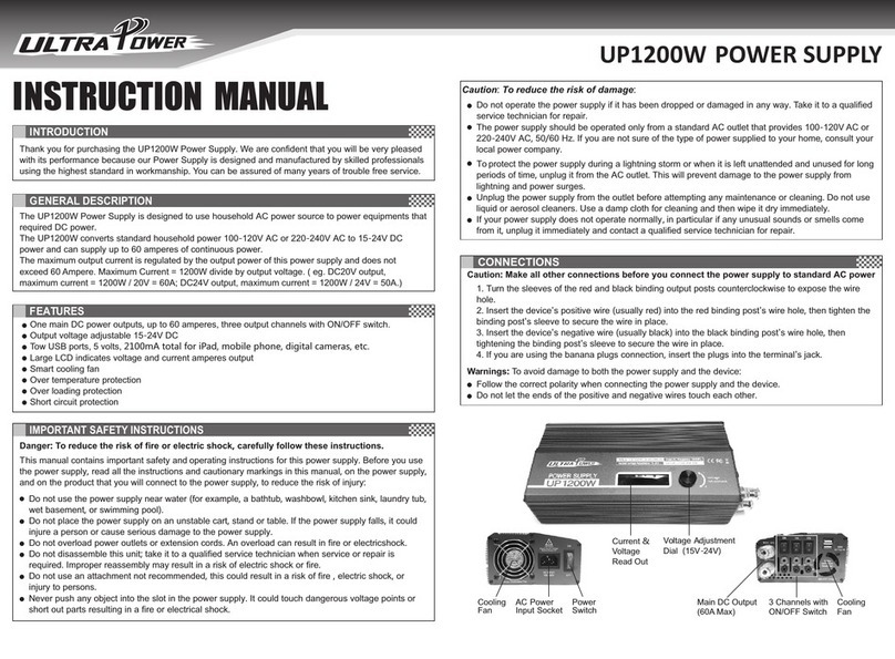 Ultra Power UP1200W instruction manual