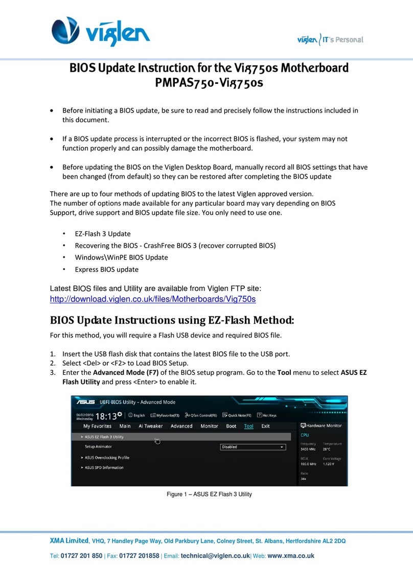 Viglen Vig750s BIOS Update Instruction
