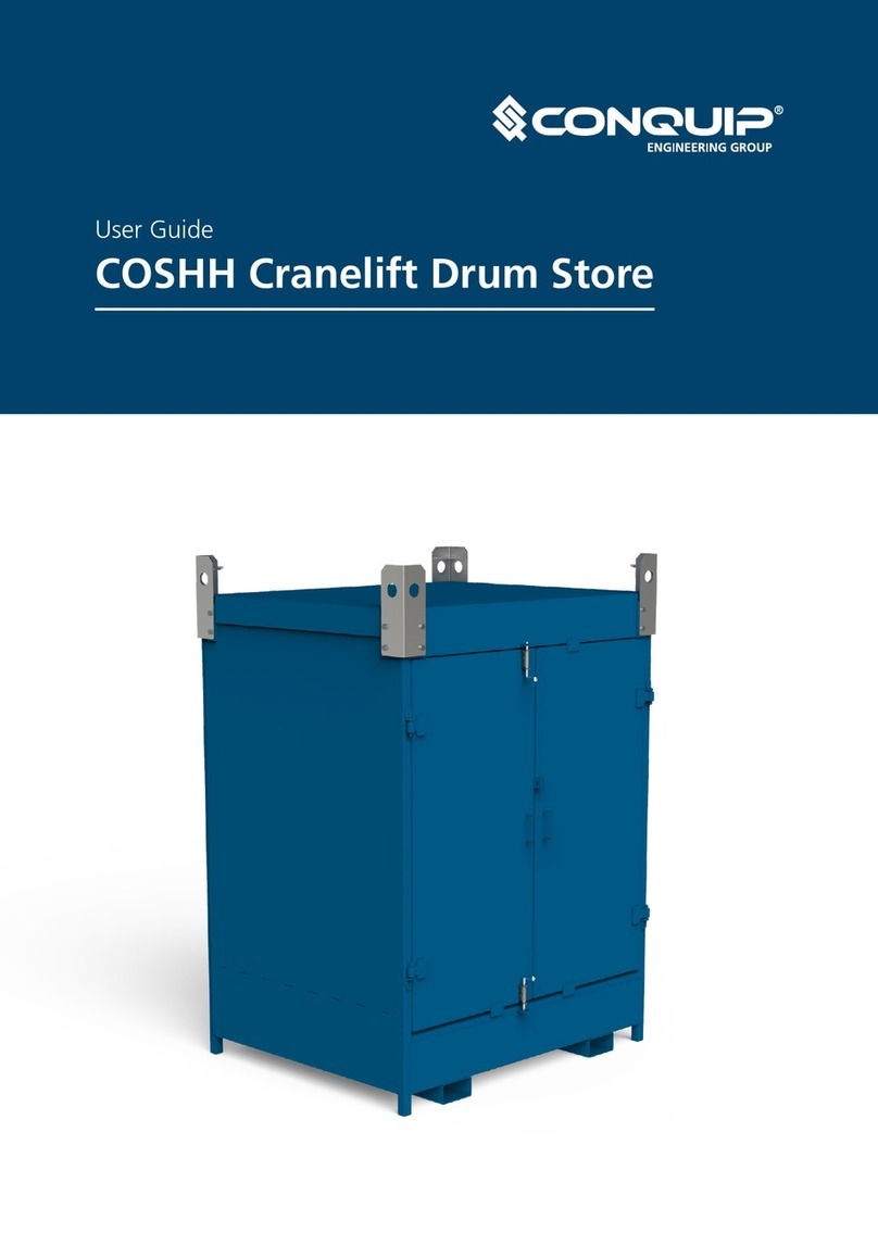 Conquip COSHH Cranelift Drum Store User manual