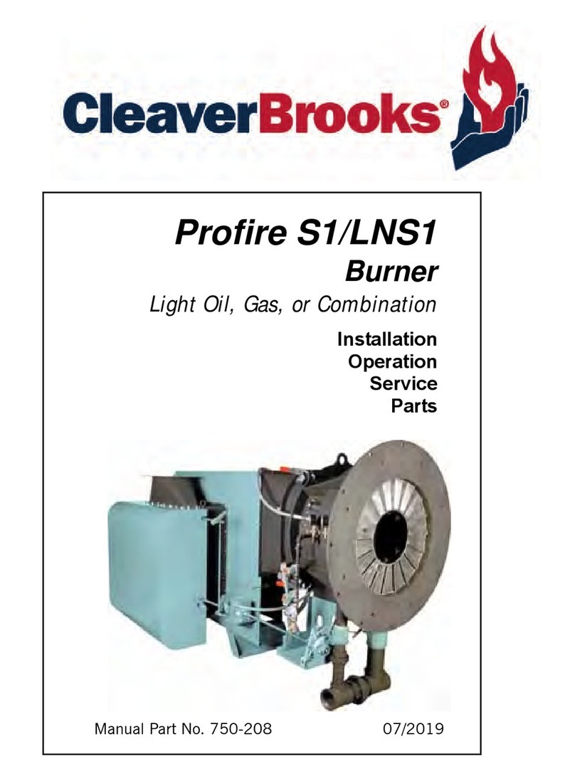 CleaverBrooks Profile LNS1 Series Installation, Operation, Service Parts CleaverBrooks Profile LNS1 Series Installation, Operation, Service Parts