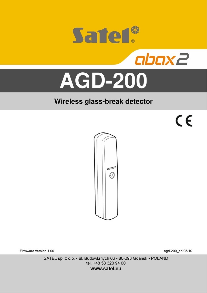 Satel AGD-200 quick start guide