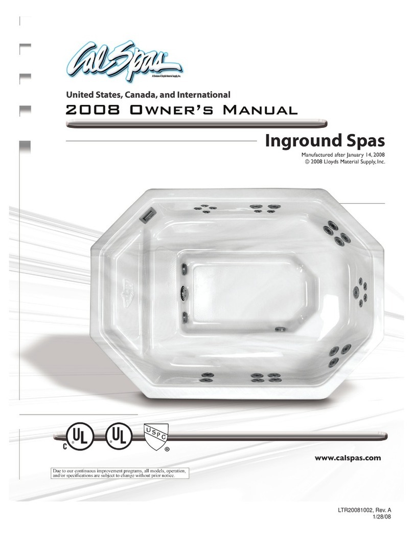 Calspas Inground Series User manual