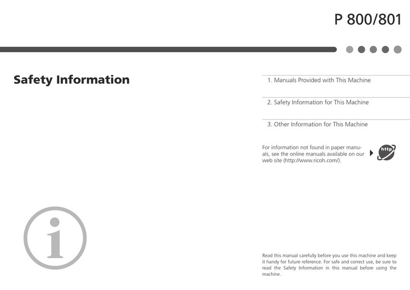 Ricoh P800 User manual