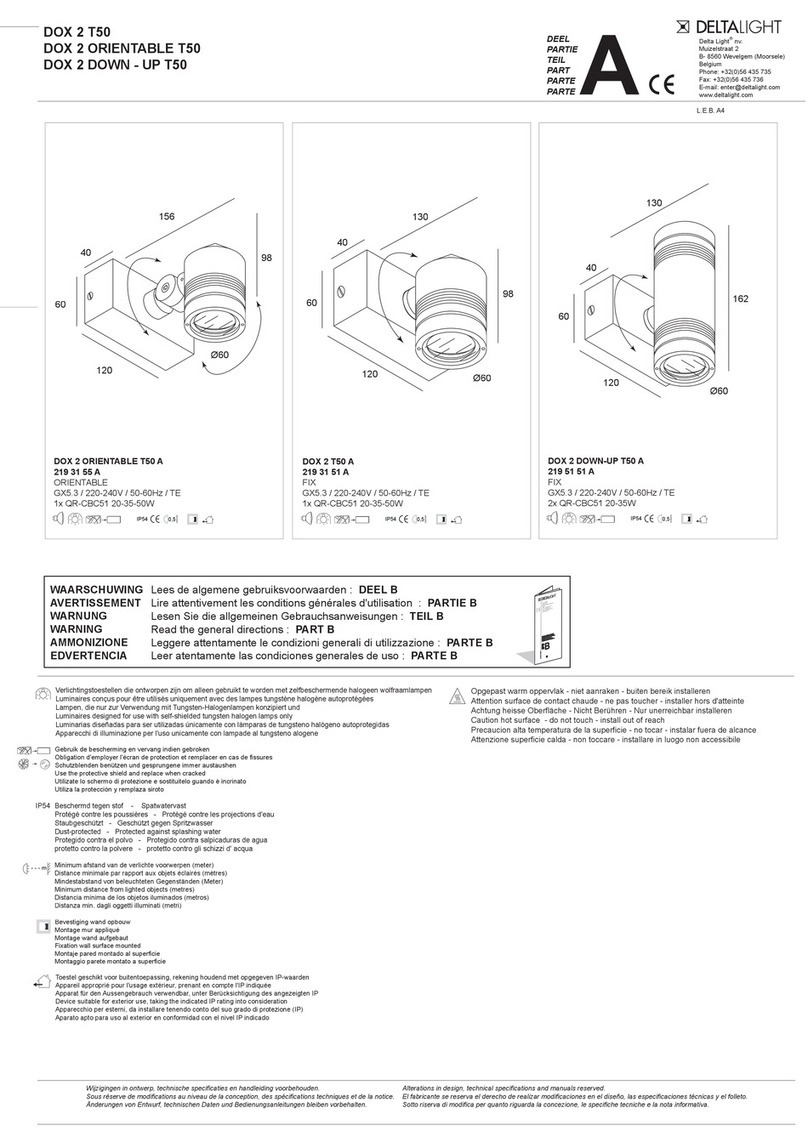Delta Light DOX 2 T50 A User manual Delta Light DOX 2 T50 A User manual