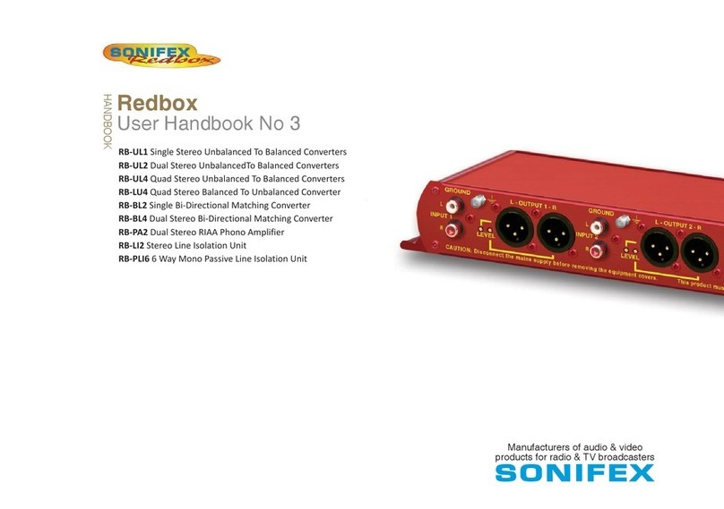 Sonifex Redbox Series Instruction Manual Sonifex Redbox Series Instruction Manual