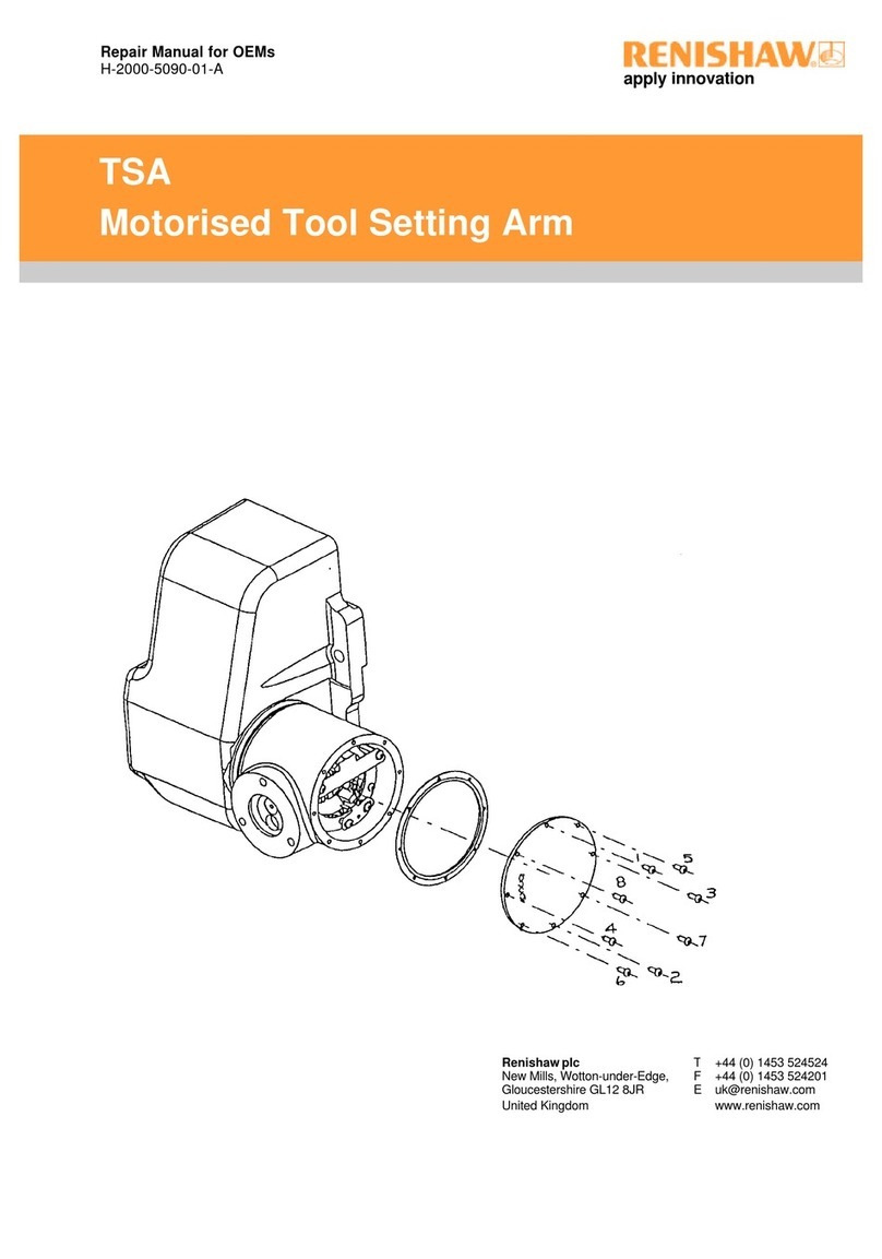 Renishaw TSA Operating instructions