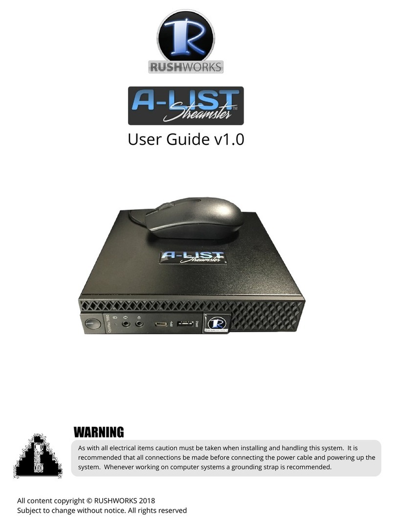 Rushworks A-LIST STREAMSTER user guide