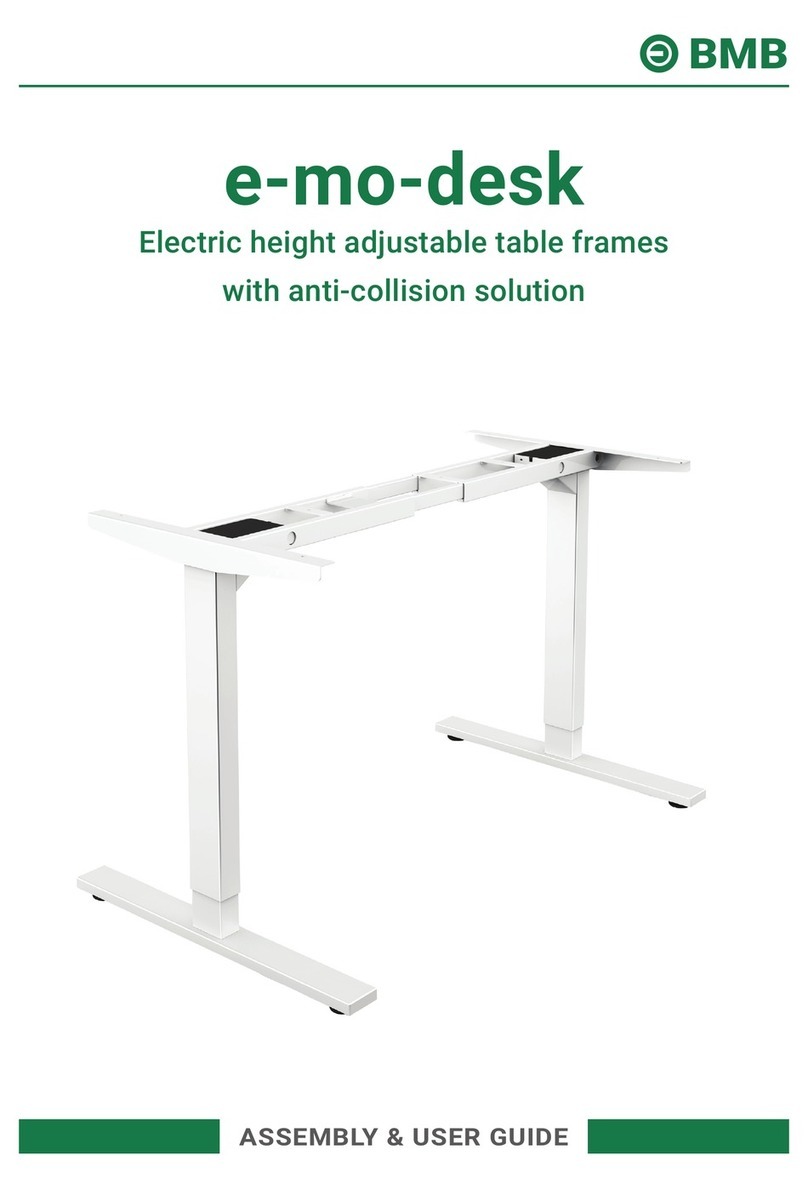 BMB e-mo-desk Assembly & user's guide