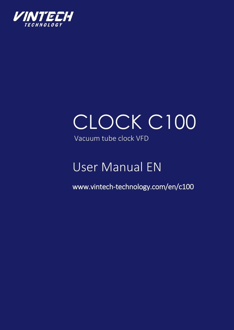Vintech Technology Clock C100 user manual