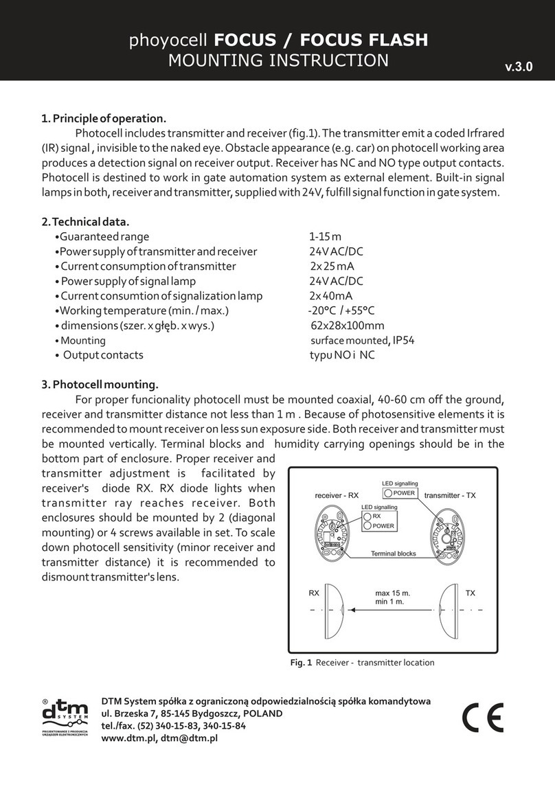 DTM System FOCUS Mounting instruction