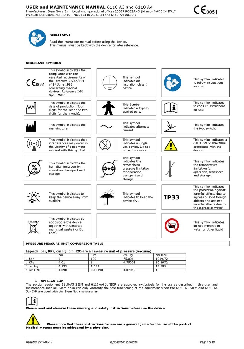 Siem Nova 6110-A3 SIEM Operating instructions
