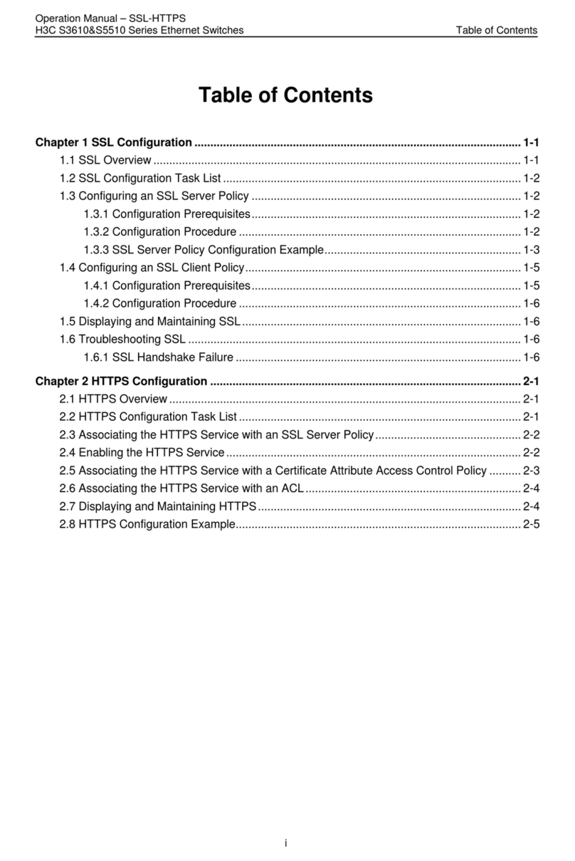 H3C S3610 Series User manual