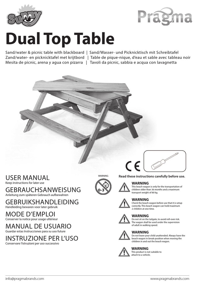 Pragma Sunny Dual Top Table user manual