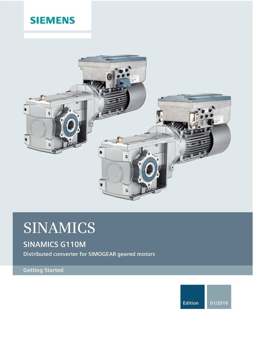 Siemens SINAMICS G110M User manual