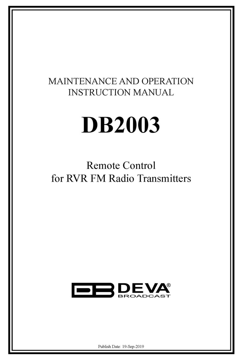 DEVA Broadcast DB2003 User manual