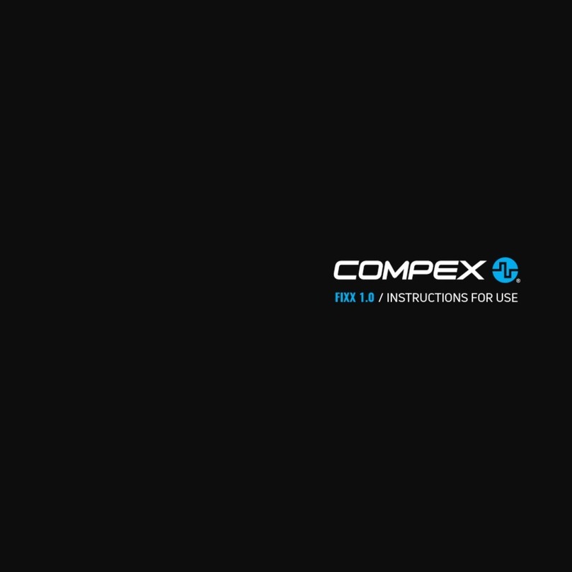 Compex FIXX 1.0 User manual