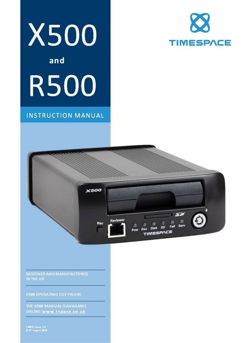 Timespace X500 instruction manual