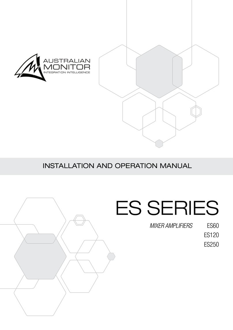 AUSTRALIAN MONITOR ES Series User manual