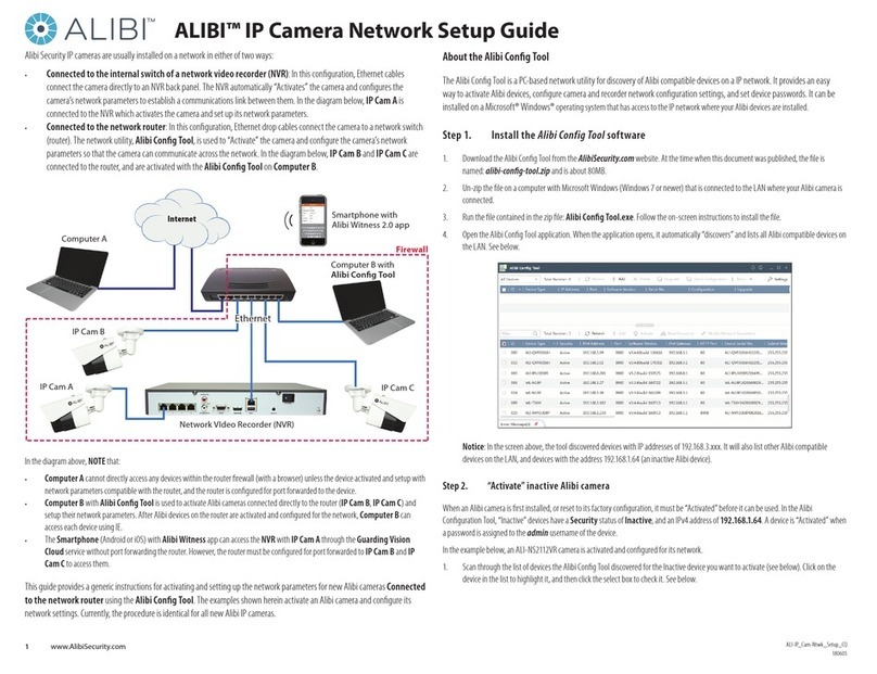 Alibi Security ALI-QVR5016H Network Setup Guide