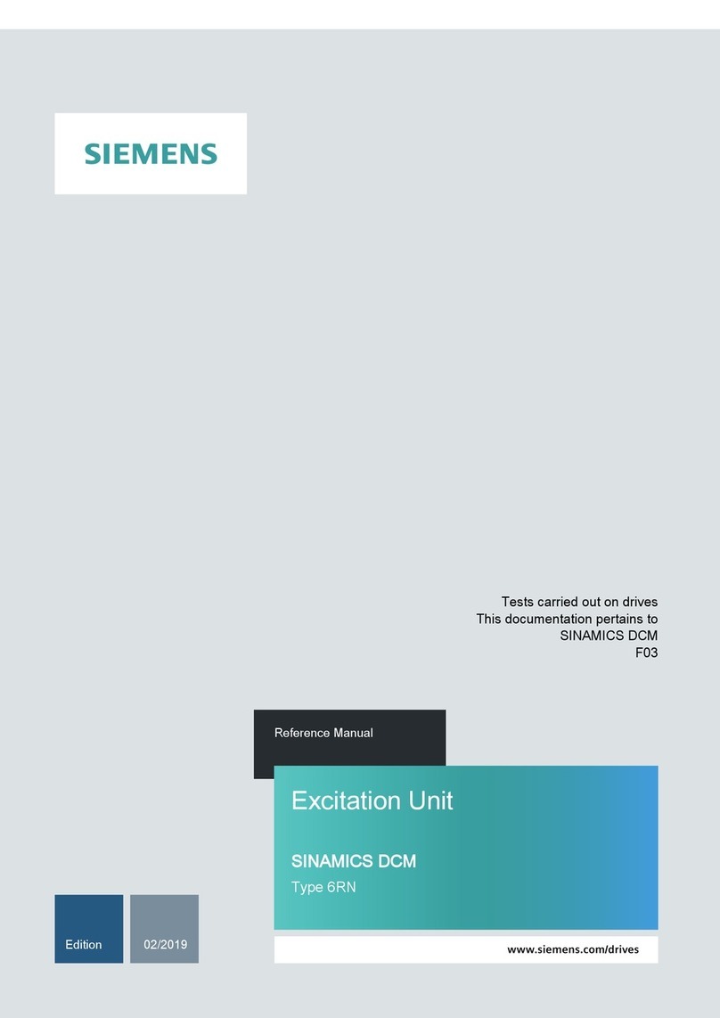 Siemens SINAMICS DCM 6RN Reference manual