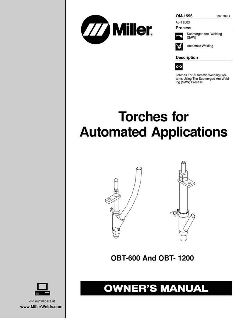Miller OBT-600 owner's manual