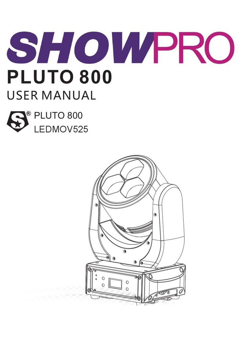ShowPro PLUTO 800 user manual