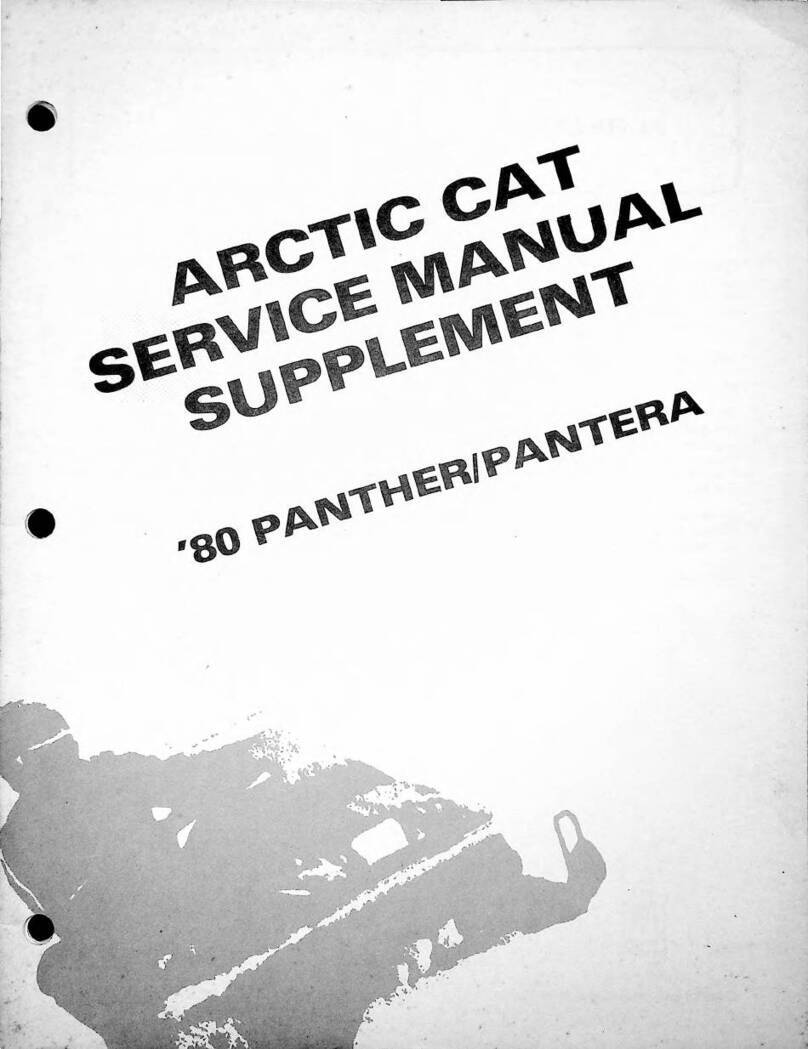 Arctic Cat Panther 1980 Service manual supplement