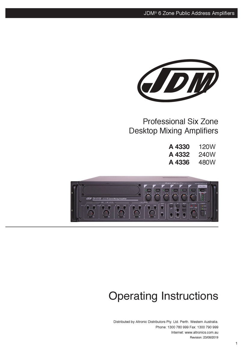 JDM A 4330 operating instructions