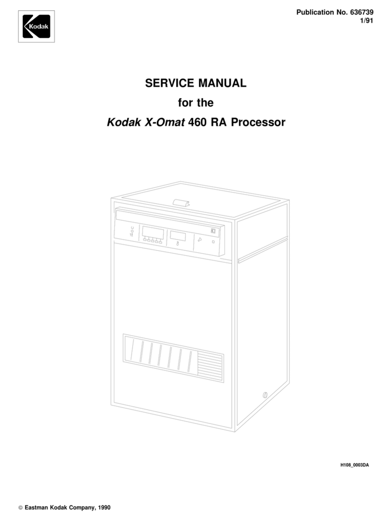 Kodak X-Omat 460 RA Processor Service manual