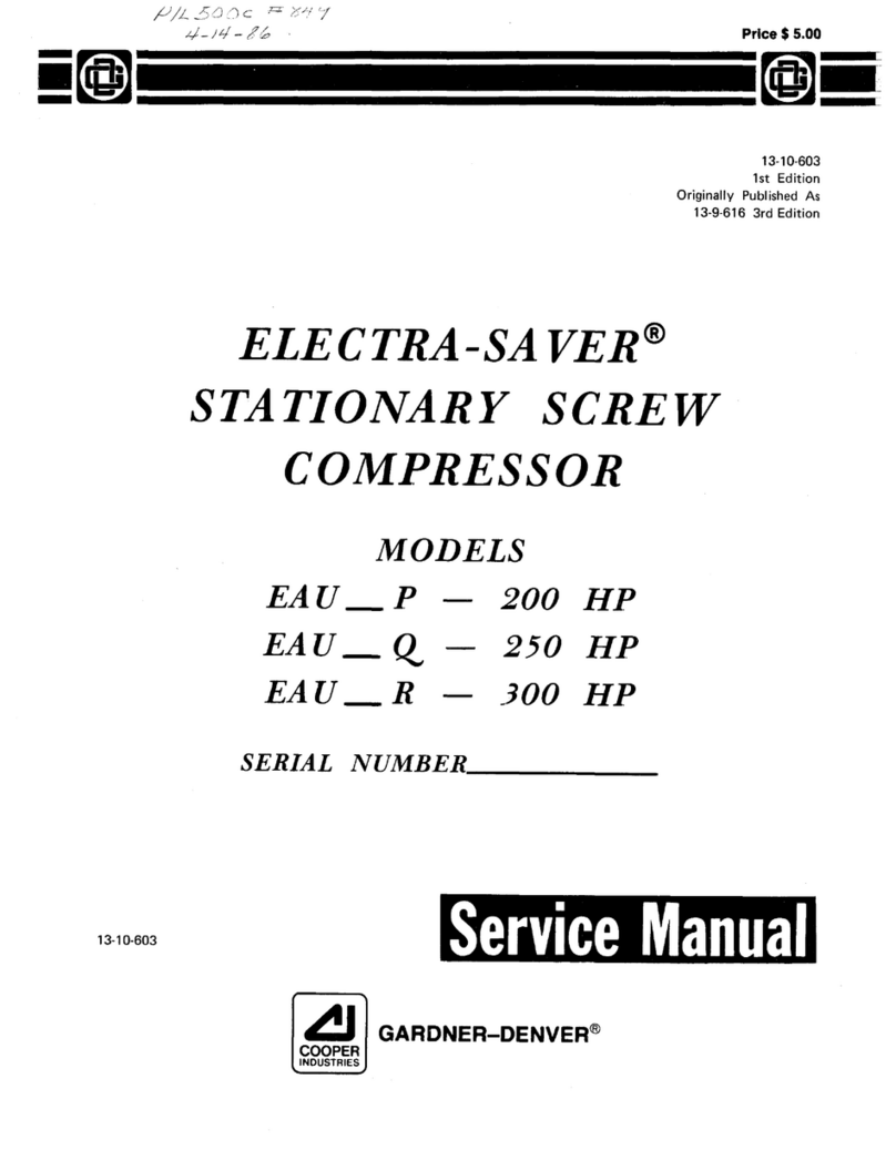 Gardener Denver Electra-Saver EAU P Series Service manual Gardener Denver Electra-Saver EAU P Series Service manual