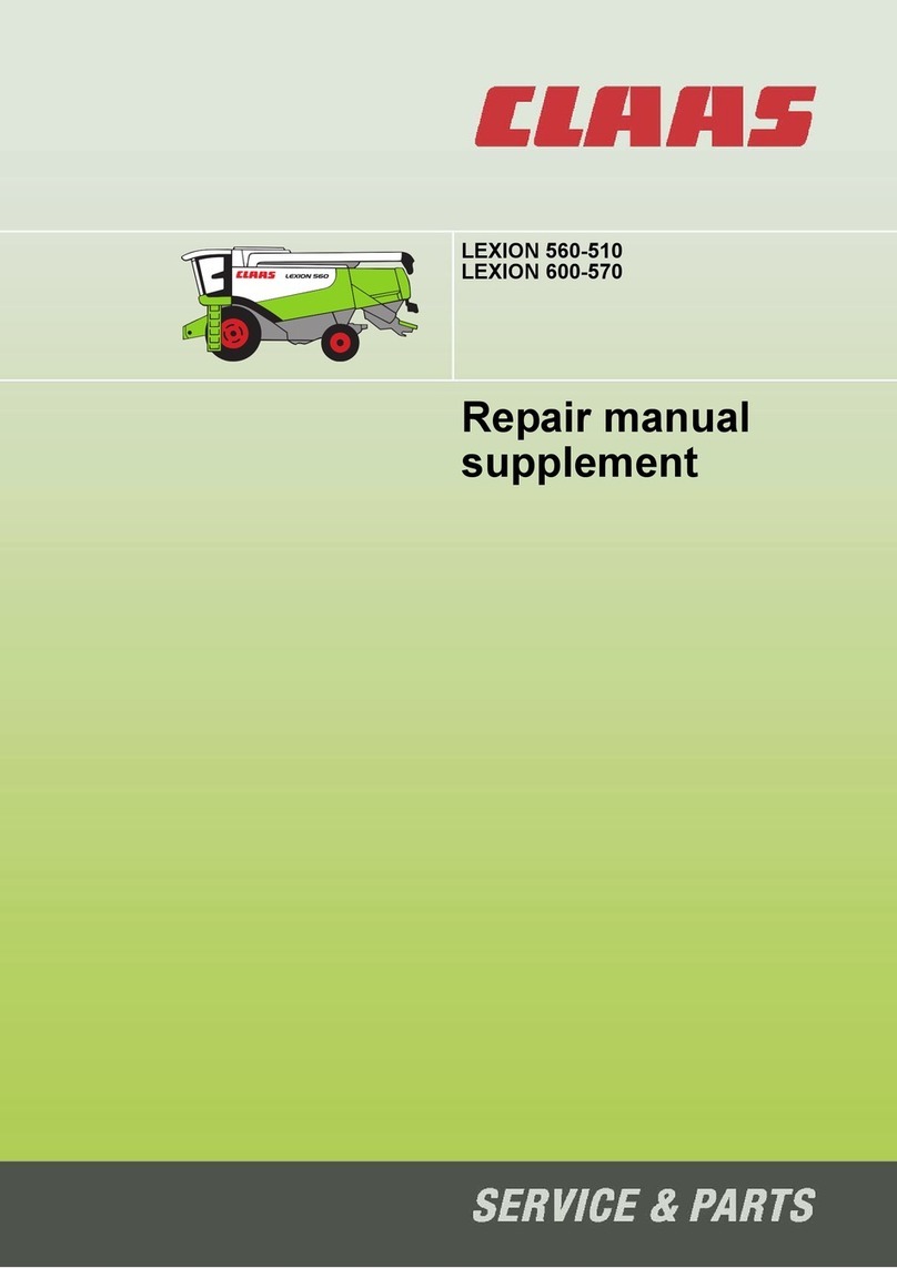 Claas LEXION 600 Repair Manual Supplement