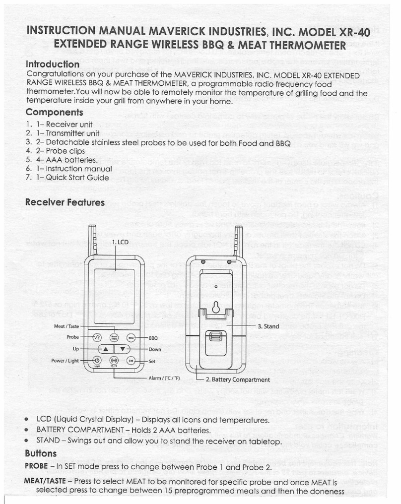Maverick Industries XR-40 instruction manual